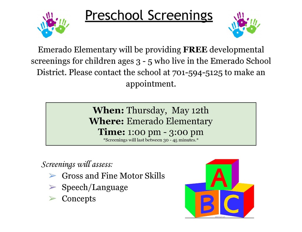 Preschool Screening - May 12